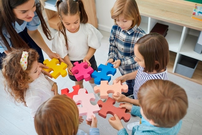 Afbeelding samenwerken kinderopvang